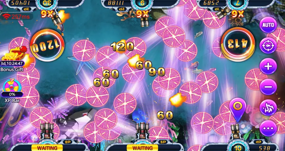 Dragon Fury fish table that players reach once an agent sets up a Dragon Fury admin account