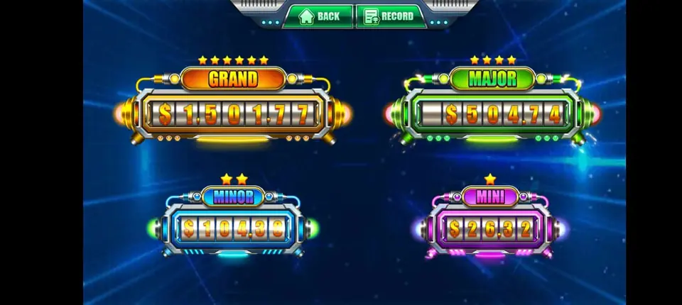 Fire Kirin jackpot display screenshot