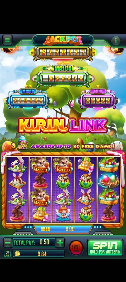 Fire Kirin Kirin Link bunny slot with up to 20 free games, played by customers of a store that a Fire Kirin sub distributor keeps loaded