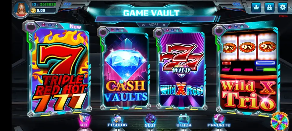 Game Vault game lobby screenshot