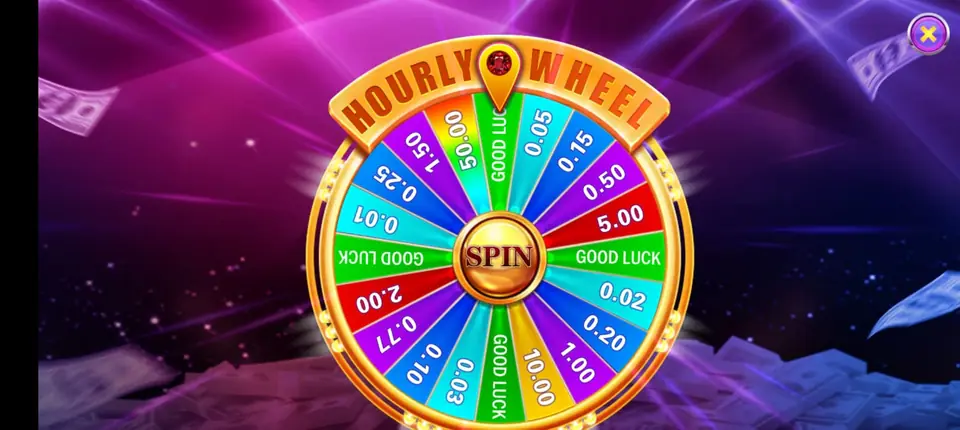 Game Vault bonus wheel screenshot