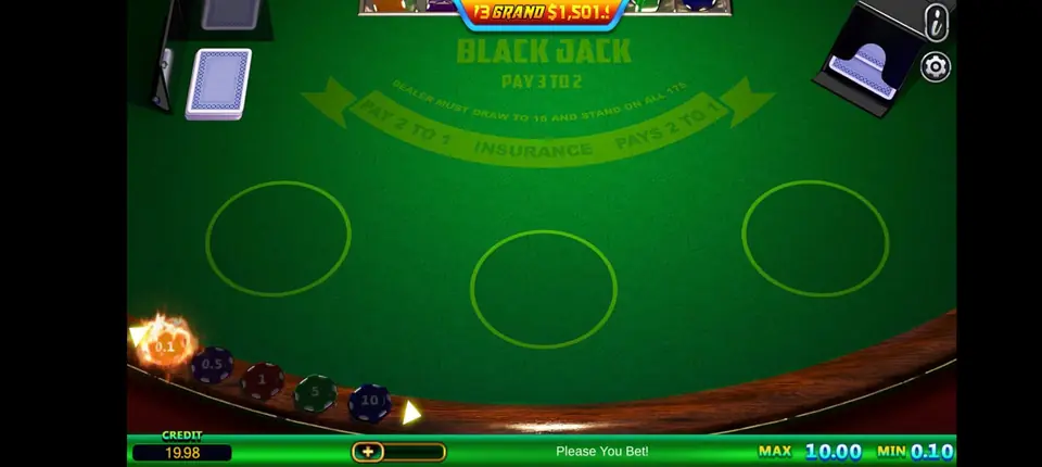 Orion Stars blackjack table screenshot