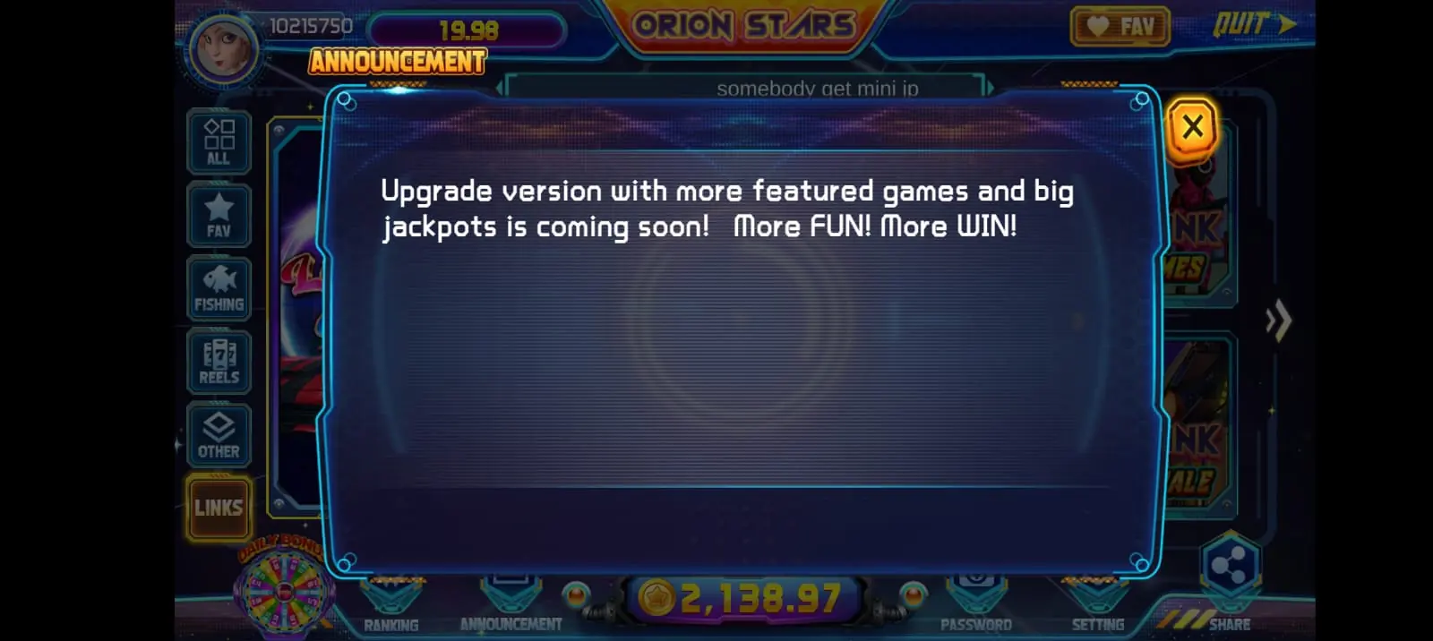 Orion Stars game screenshot 15