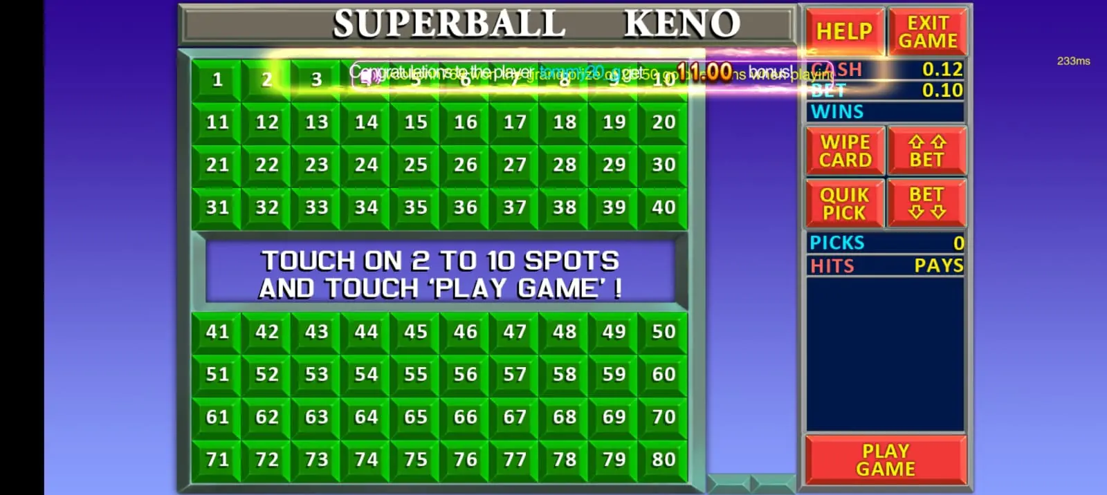 Vegas Sweeps game screenshot 7